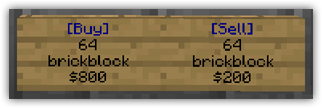 Market signs example